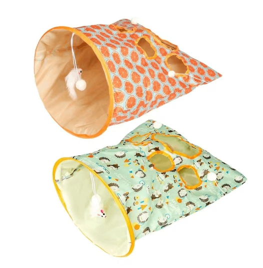 Foldable Interactive Cat Tunnel Toy