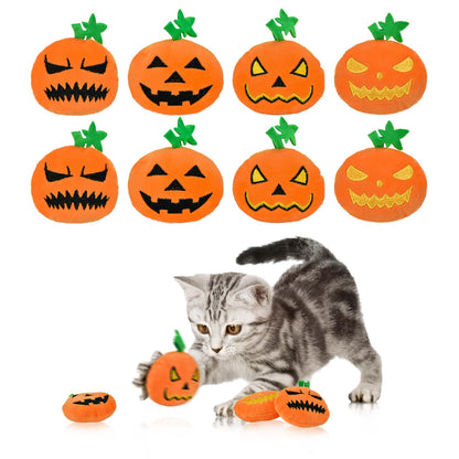 LyssKMK Pumpkin Plush Catnip Toy for Cats