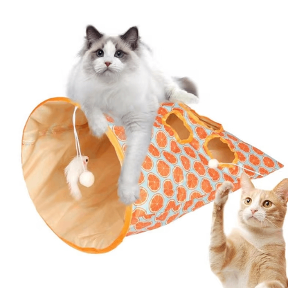 Foldable Interactive Cat Tunnel Toy