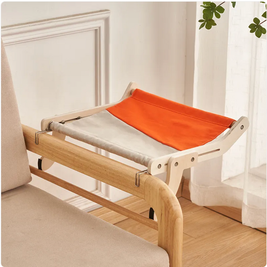 Wooden Cat Bed for Balcony or Window Perch