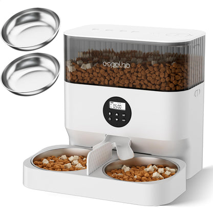 Espelho Automatic Cat Feeder for 2 Cats, 5L Timed Dispenser