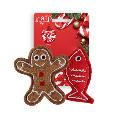ALL FOR PAWS Natural Catnip Christmas Toys for Cats