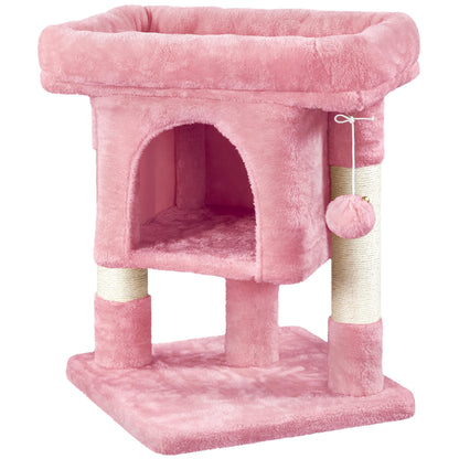 Topeakmart Cat Tree with Plush Perch & Sisal Posts